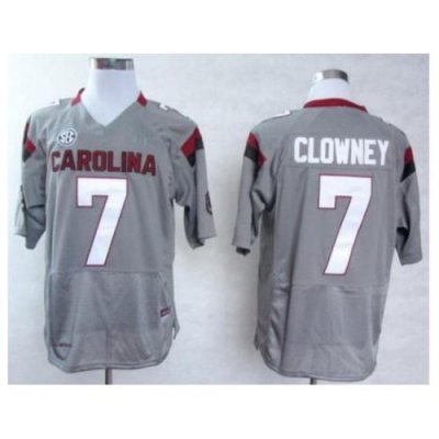 South Carolina Gamecocks 7 Jadeveon Clowney Grey College Football NCAA Jersey