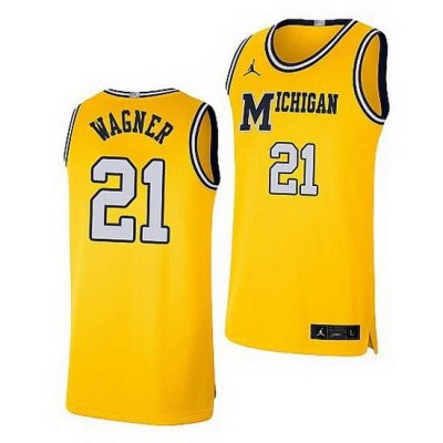 Michigan Wolverines Franz Wagner Maize Retro Limited Basketball Jersey