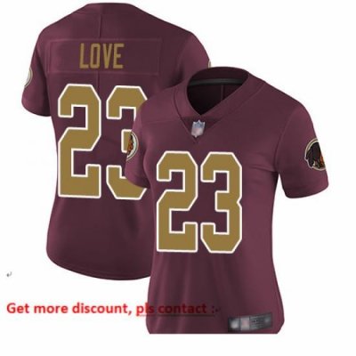 Redskins 23 Bryce Love Burgundy Red Alternate Women Stitched Football Vapor Untouchable Limited Jersey