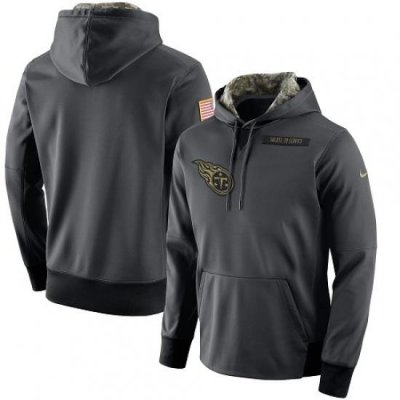 NFL Mens Tennessee Titans Nike Anthracite Salute to Service Player Performance Hoodie