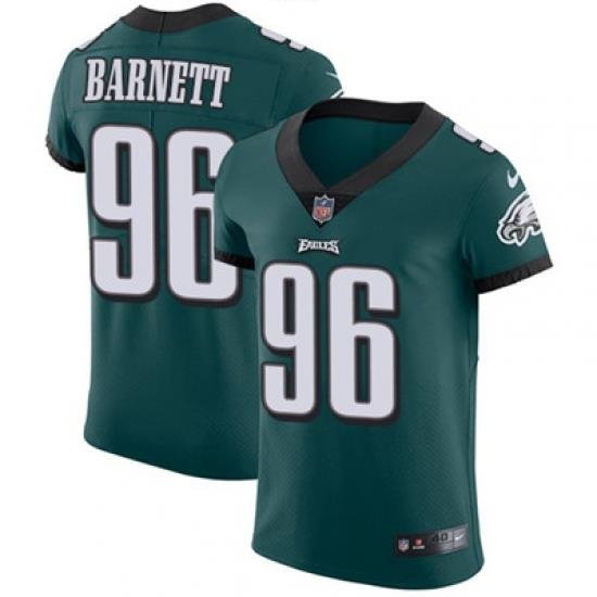 Nike Eagles #96 Derek Barnett Midnight Green Team Color Mens Stitched NFL Vapor Untouchable Elite Jersey