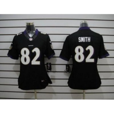 Nike Youth NFL Baltimore Ravens #82 Torrey Smith Black Jerseys