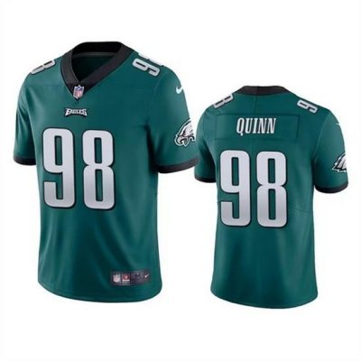 Men Philadelphia Eagles 98 Robert Quinn Green Vapor Untouchable Limited Stitched Jersey