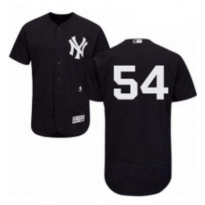 Mens Majestic NeW York Yankees 54 Aroldis Chapman Navy Blue Alternate Flex Base Authentic Collection MLB Jersey