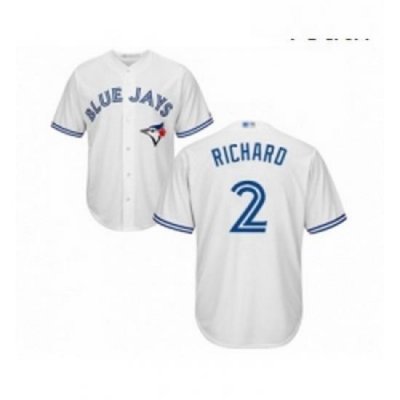 Youth Toronto Blue Jays 2 Clayton Richard Replica White Home Baseball Jersey