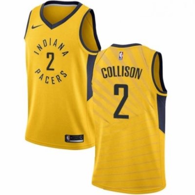 Youth Nike Indiana Pacers 2 Darren Collison Authentic Gold NBA Jersey Statement Edition