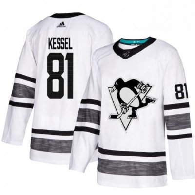 Mens Adidas Pittsburgh Penguins 81 Phil Kessel White 2019 All Star Game Parley Authentic Stitched NHL Jersey