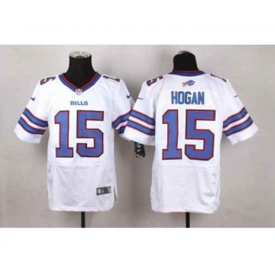 nike nfl jerseys buffalo bills 15 hogan white[Elite]