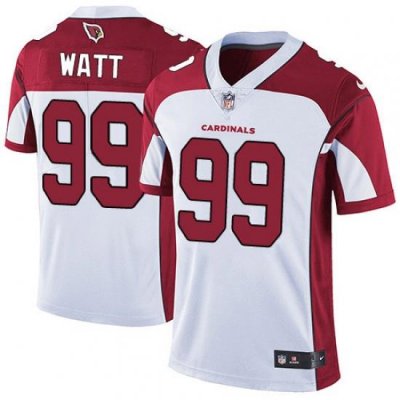 Men Nike Arizona Cardinals 99 J J  Watt White Men Stitched NFL Vapor Untouchable Limited Jersey