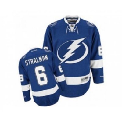 nhl jerseys tampa bay lightning #6 stralman blue