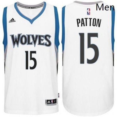 Minnesota Timberwolves 15 Justin Patton Home White New Swingman Stitched NBA Jersey