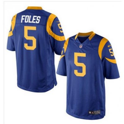 Nike Rams #5 Nick Foles Royal Blue Alternate Youth Stitched NFL Elite Jersey