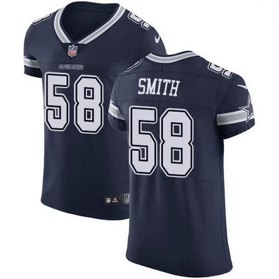 Nike Dallas Cowboys 58 Aldon Smith Navy Blue Team Color Men Stitched NFL Vapor Untouchable Elite Jersey