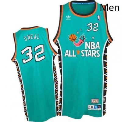 Mens Mitchell and Ness Orlando Magic 32 Shaquille ONeal Swingman Light Blue 1996 All Star Throwback NBA Jersey