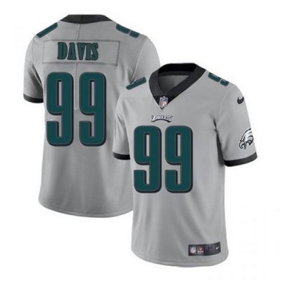 Nike Eagles 99 Jordan Davis Gray 2022 NFL Draft Vapor Untouchable Limited Jerse