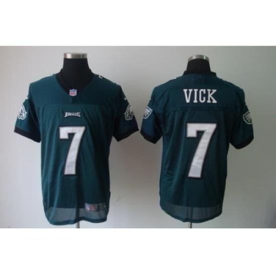 Nike Philadelphia Eagles 7 Michael Vick Green Elite NFL Jersey