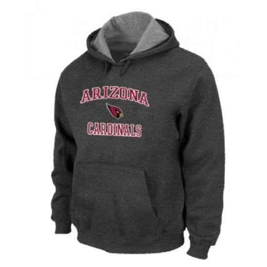 NFL Men Nike Arizona Cardinals Heart Soul Pullover Hoodie Dark Grey