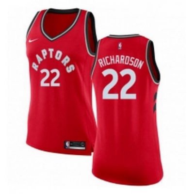 Womens Nike Toronto Raptors 22 Malachi Richardson Authentic Red NBA Jersey Icon Edition