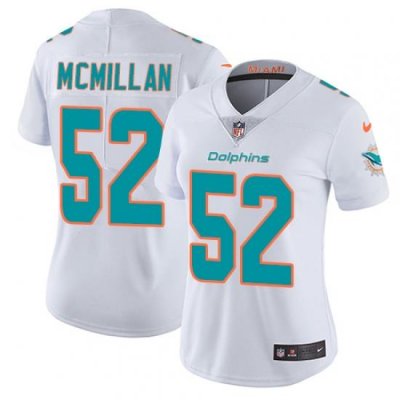 Nike Dolphins #52 Raekwon McMillan White Womens Stitched NFL Vapor Untouchable Limited Jersey