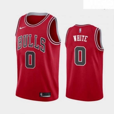 2019 NBA Draft Chicago Bulls #0 Coby White Red Jersey