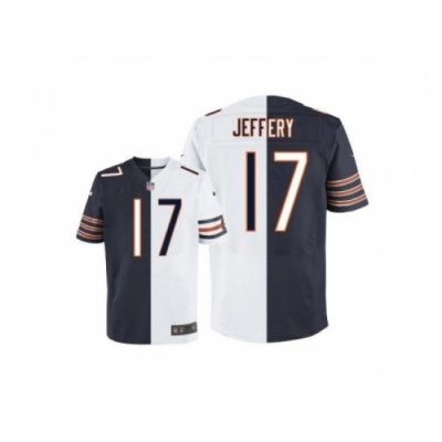 Nike Chicago Bears 17 Alshon Jeffery Blue-White Elite split NFL Jersey