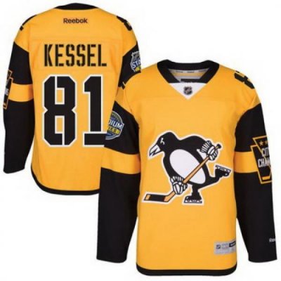 Penguins #81 Phil Kessel Gold 2017 Stadium Series Stitched NHL Jersey