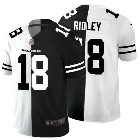 Atlanta Falcons 18 Calvin Ridley Men Black V White Peace Split Nike Vapor Untouchable Limited NFL Jersey