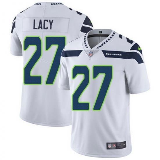 Nike Seahawks #27 Eddie Lacy White Mens Stitched NFL Vapor Untouchable Limited Jersey