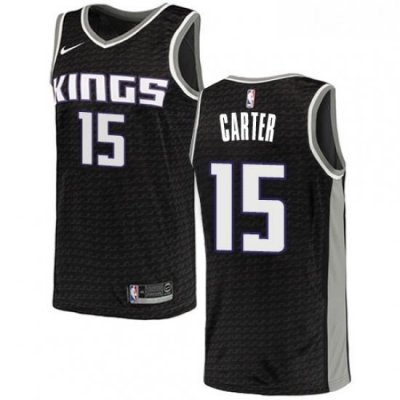 Womens Nike Sacramento Kings 15 Vince Carter Swingman Black NBA Jersey Statement Edition