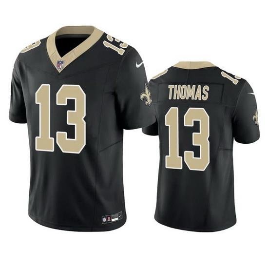 Men New Orleans Saints 13 Michael Thomas Black 2023 F.U.S.E. Vapor Untouchable Limited Stitched Jersey