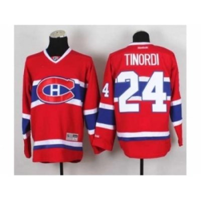 NHL Jerseys Montreal Canadiens #24 Tinordi red