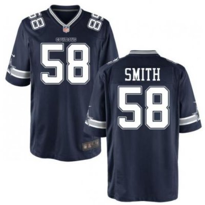 Men Dallas Cowboys Mazi Smith #58 Blue Vapor Limited Stitched NFL jesey