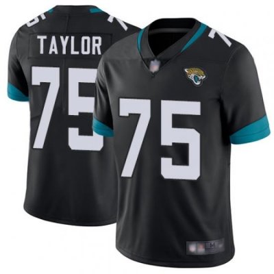 Jaguars 75 Jawaan Taylor Black Team Color Men Stitched Football Vapor Untouchable Limited Jersey