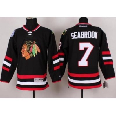 Chicago Blackhawks 7 Brent Seabrook Black 2014 Stadium Series NHL Jersey