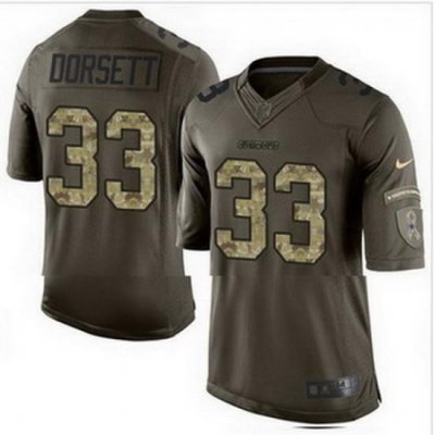 Nike Dallas Cowboys #33 Tony Dorsett Green Mens Stitched NFL Limited Salute To Service Jersey