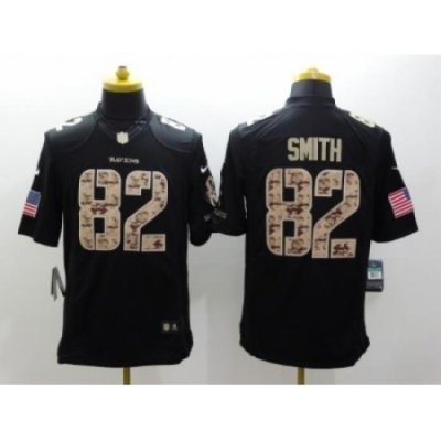 Nike Baltimore Ravens 82 Torrey Smith Black Limited Salute to Service NFL Jersey