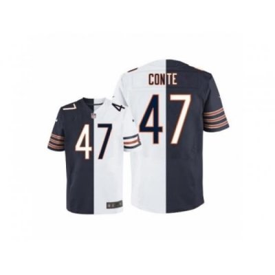 Nike Chicago Bears 47 Chris Conte Navy Blue-White Limited Split NFL Jersey