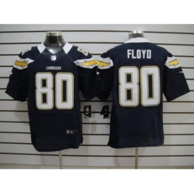 Nike San Diego Chargers 80 Malcom Floyd Dark Blue Elite NFL Jersey