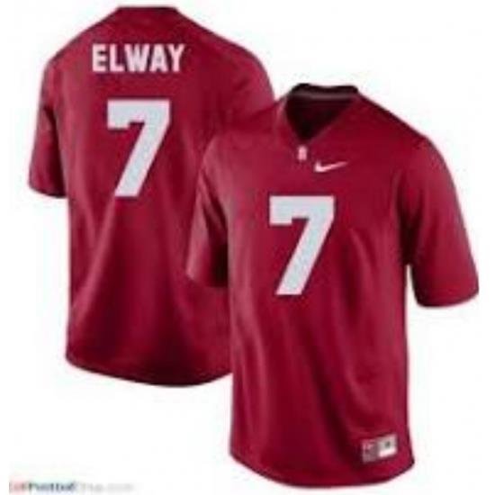 NCAA #7 ELWAY Red Stitched Jersey