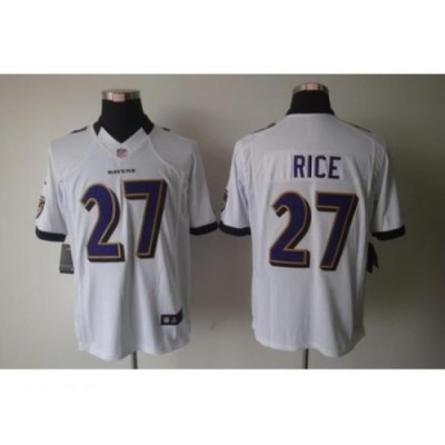 Nike Baltimore Ravens 27 Ray Rice White Limited NFL Jersey