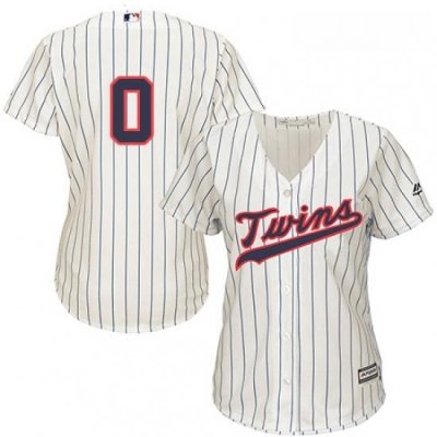 Womens Majestic Minnesota Twins 0 Erick Aybar Authentic Cream Alternate Cool Base MLB Jersey