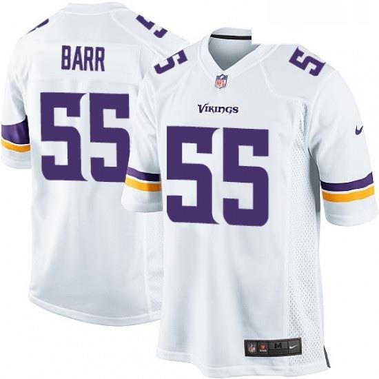 Mens Nike Minnesota Vikings 55 Anthony Barr Game White NFL Jersey