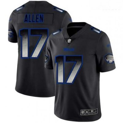 Bills 17 Josh Allen Black Men Stitched Football Vapor Untouchable Limited Smoke Fashion Jersey