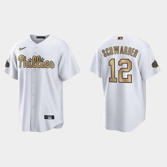 Men Kyle SchWarber Philadelphia Phillies 2022 Mlb All Star Game White  Jersey