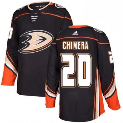 Mens Adidas Anaheim Ducks 20 Jason Chimera Authentic Black Home NHL Jersey