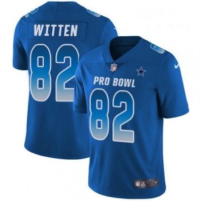 Youth Nike Dallas Cowboys 82 Jason Witten Limited Royal Blue 2018 Pro Bowl NFL Jersey