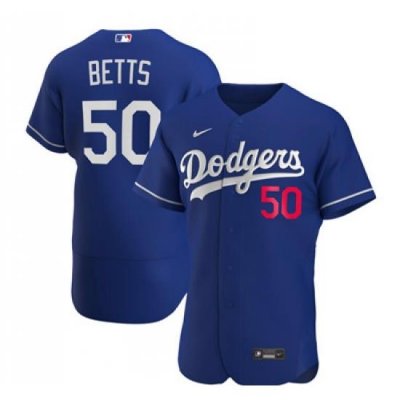 Dodgers #50 Mookie Betts Nike blue Jersey