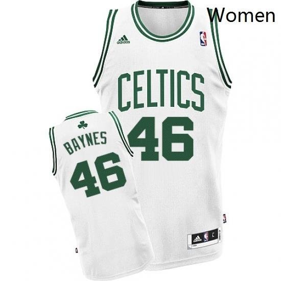 Womens Adidas Boston Celtics 46 Aron Baynes Swingman White Home NBA Jersey