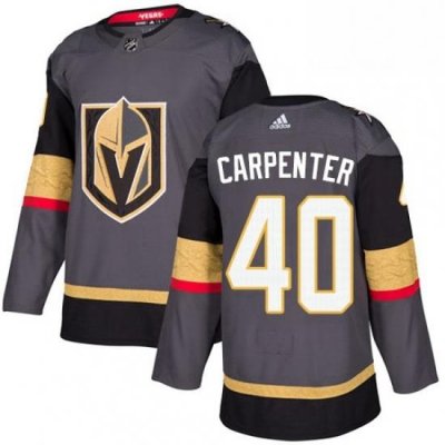 Mens Adidas Vegas Golden Knights 40 Ryan Carpenter Authentic Gray Home NHL Jersey