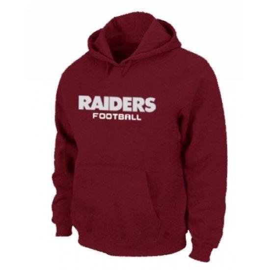 NFL Mens Nike Oakland Raiders Font Pullover Hoodie Red